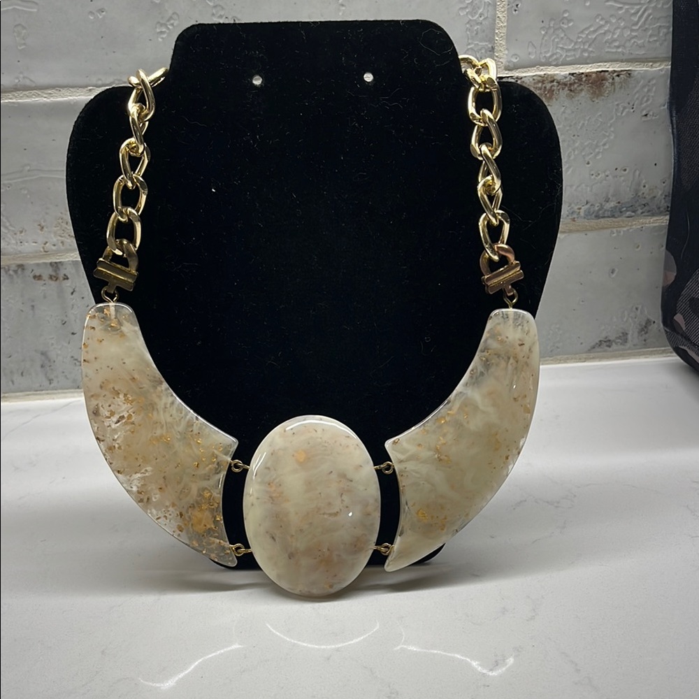 Gold Chain Statement Necklace